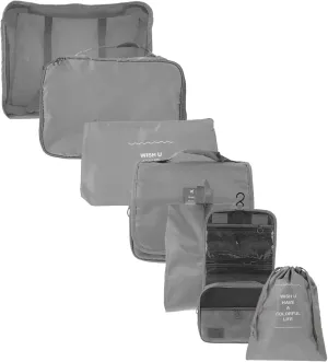 Clothes Bags for Travel 4pcs Garment Bag Set Drawstring Closure Organizers for Luggage Packing