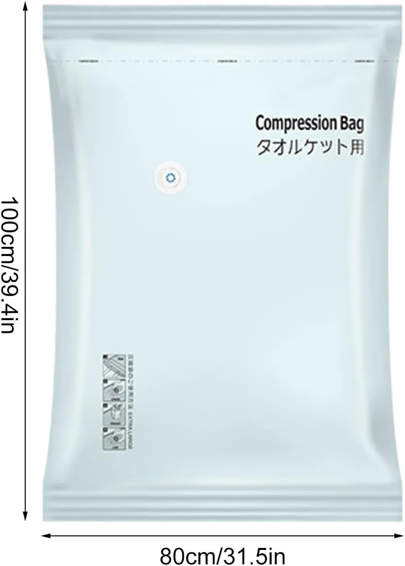 Clothes Vacuum Seal-bags- Airtight Compression Pouches, Wardrobe Organizer-bag | Travel Packing Savers, Garment Protection, Space Saving Storage-bag for Clothing Reduce Bulk Luggage-bags