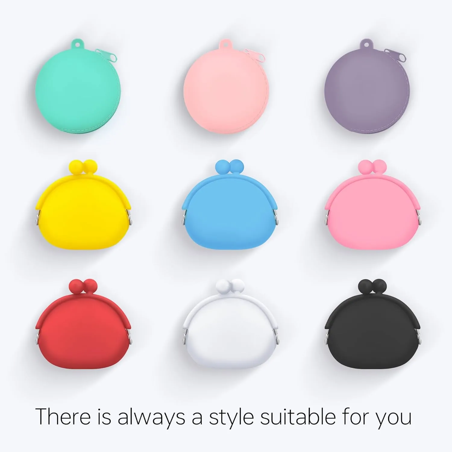 Coin Purse for Women  Silicone Coin Pouch with Keychain Wristlet for Coins, Keys, Lipstick, and Earphones  Mini Cute Change Purse, Coin Purse & Pouch for Daily Life, Travel, Party (Tiffany)