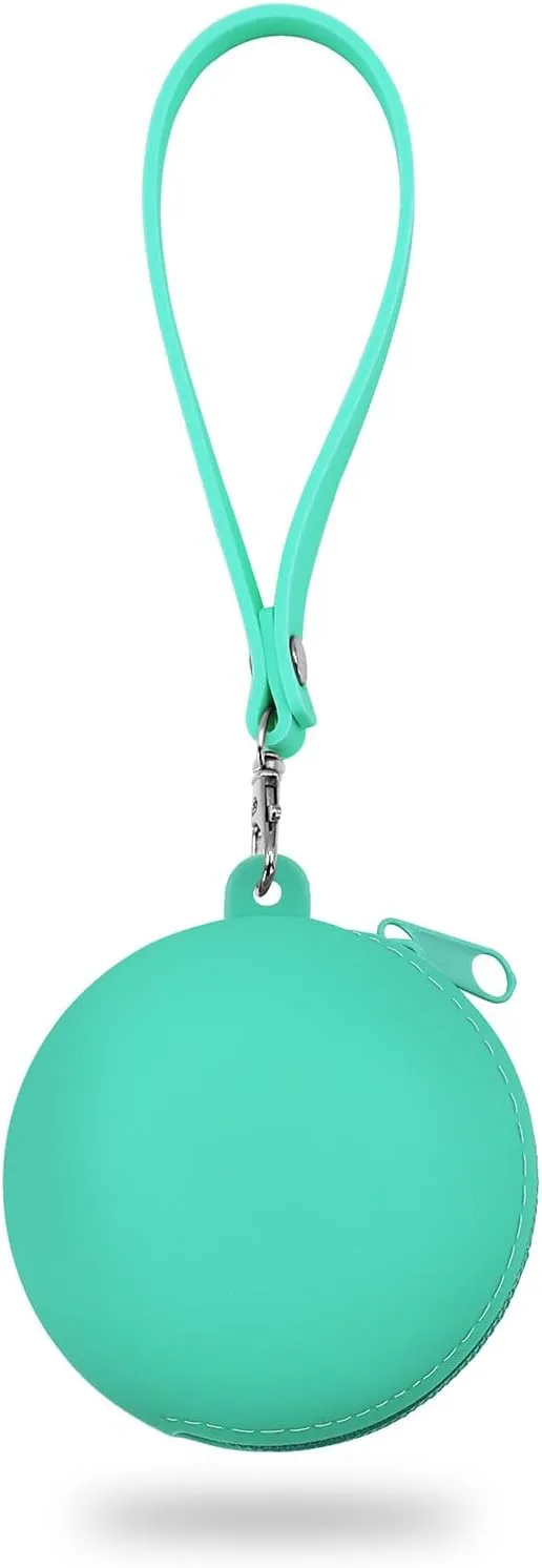 Coin Purse for Women  Silicone Coin Pouch with Keychain Wristlet for Coins, Keys, Lipstick, and Earphones  Mini Cute Change Purse, Coin Purse & Pouch for Daily Life, Travel, Party (Tiffany)
