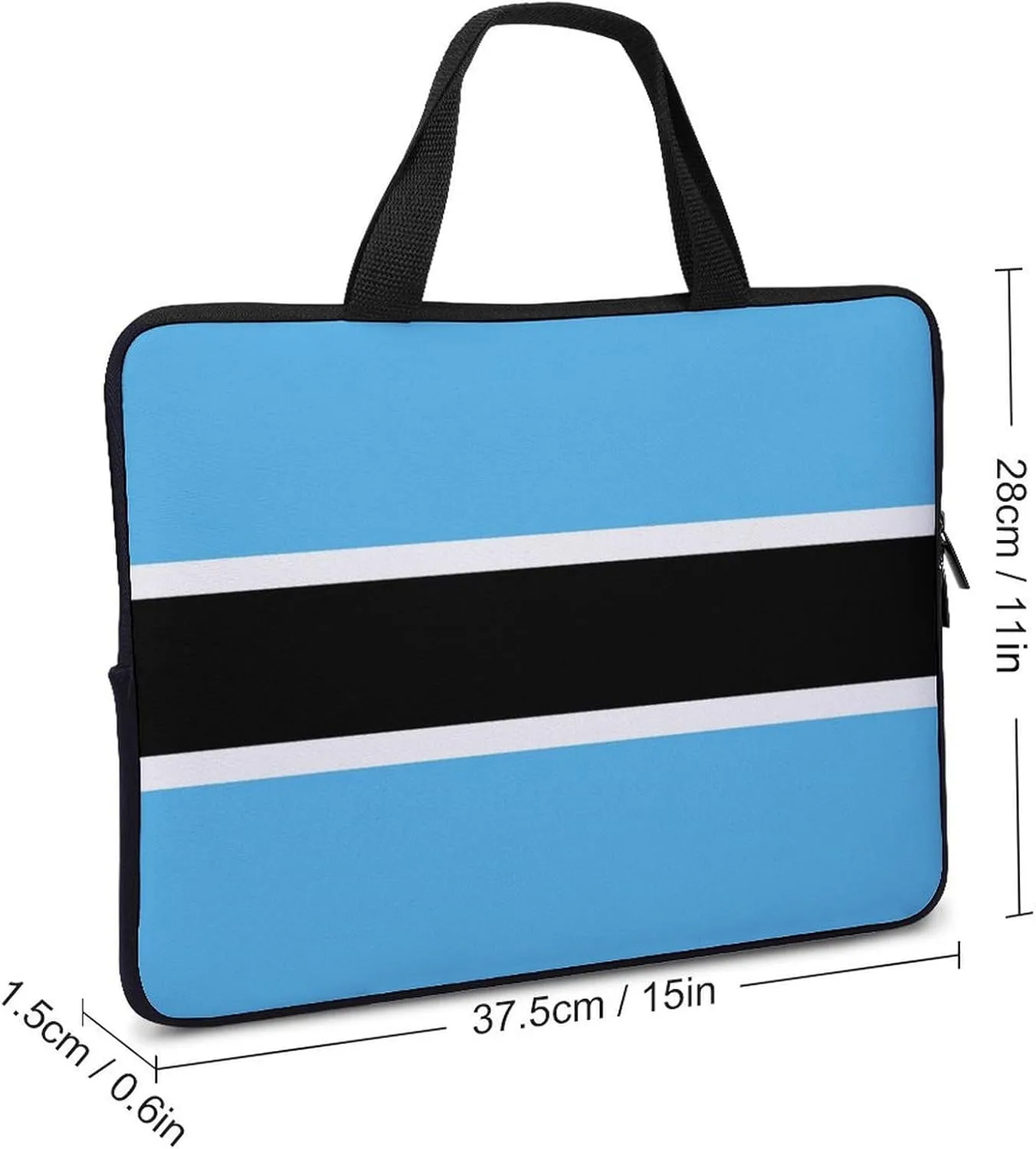 Comoros Flag Laptop Case 15-15.6 Inch, Durable Slim Sleeve with Handle for Notebook
