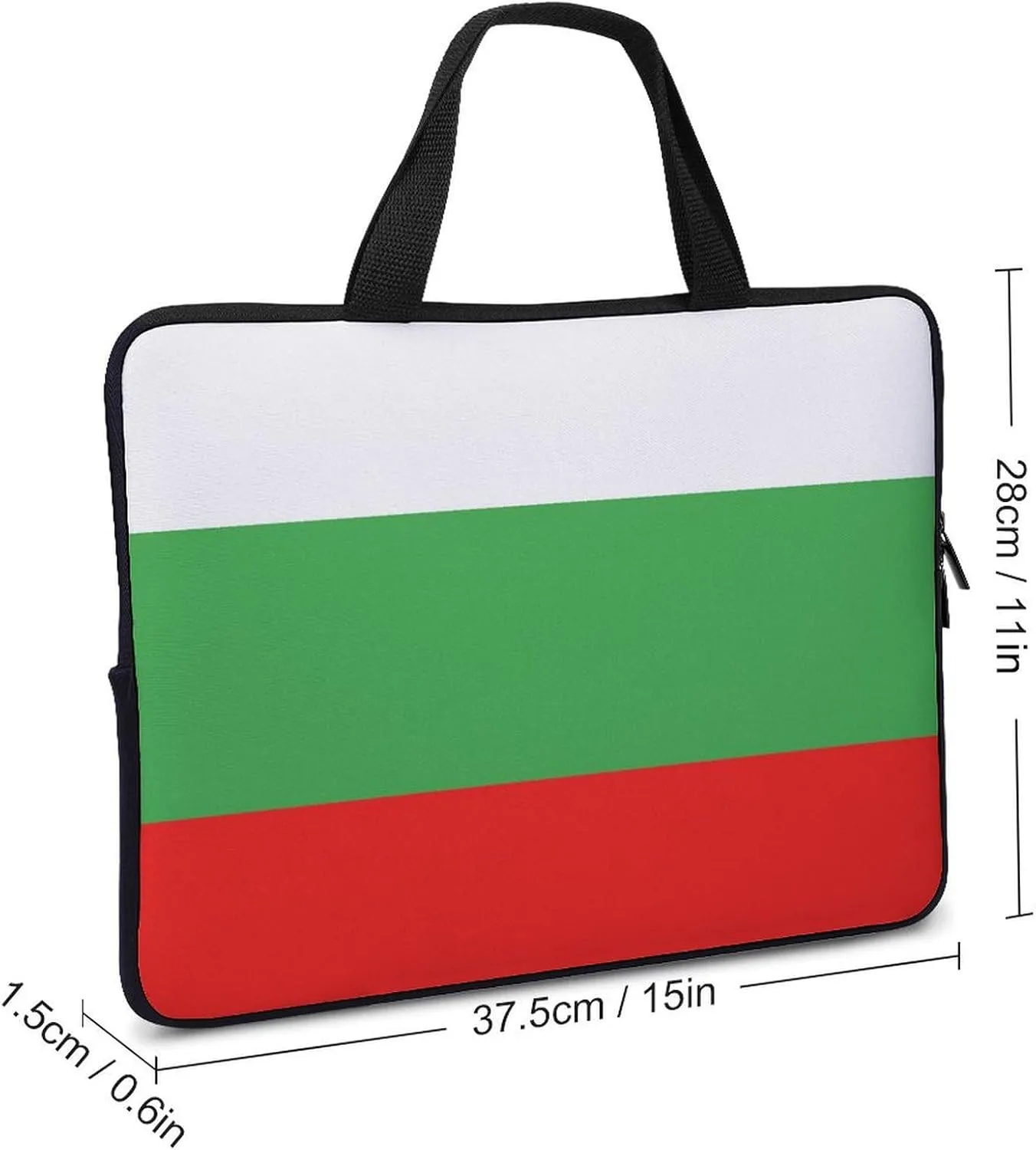 Comoros Flag Laptop Case 15-15.6 Inch, Durable Slim Sleeve with Handle for Notebook