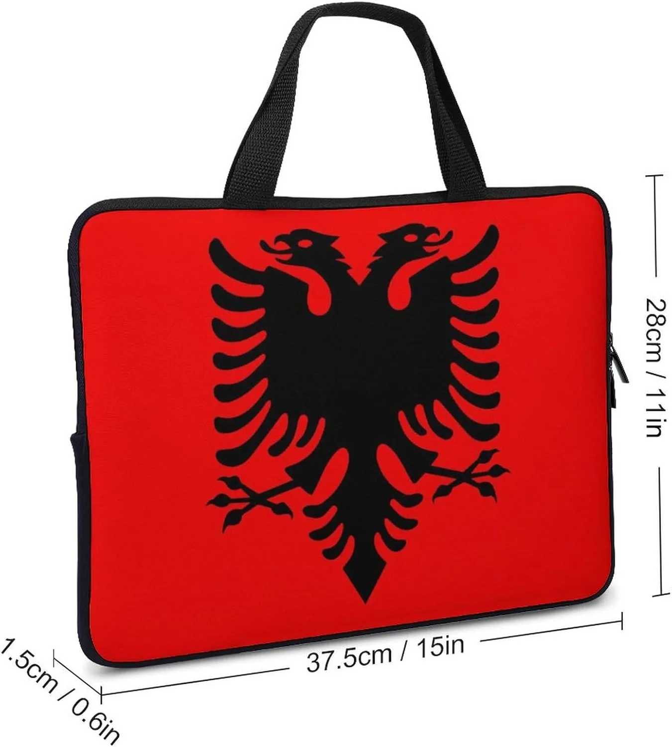 Comoros Flag Laptop Case 15-15.6 Inch, Durable Slim Sleeve with Handle for Notebook