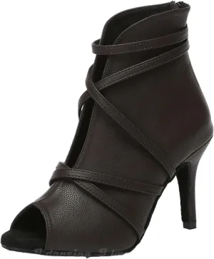 Dancing Shoes for Woman Dance Shoes for Women Latin Ballroom Dancing Boots Waltz Dance Boots Red High Heels