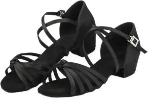 Dancing Shoes for Woman Latin Dance Shoes Girls Women Tango Low Heels Dance Ladies Jazz Dance Shoes(Orange,31)