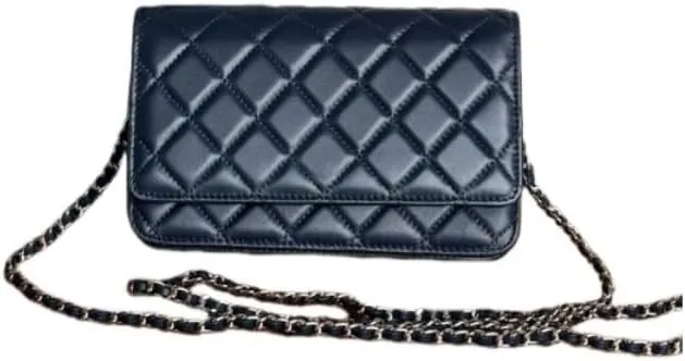 Designer Womens Chain Wallet - Classic Mini Sheepskin Coin Purse, Luxury Leather Clutch with Gift Box, for Daily Use & Gifts