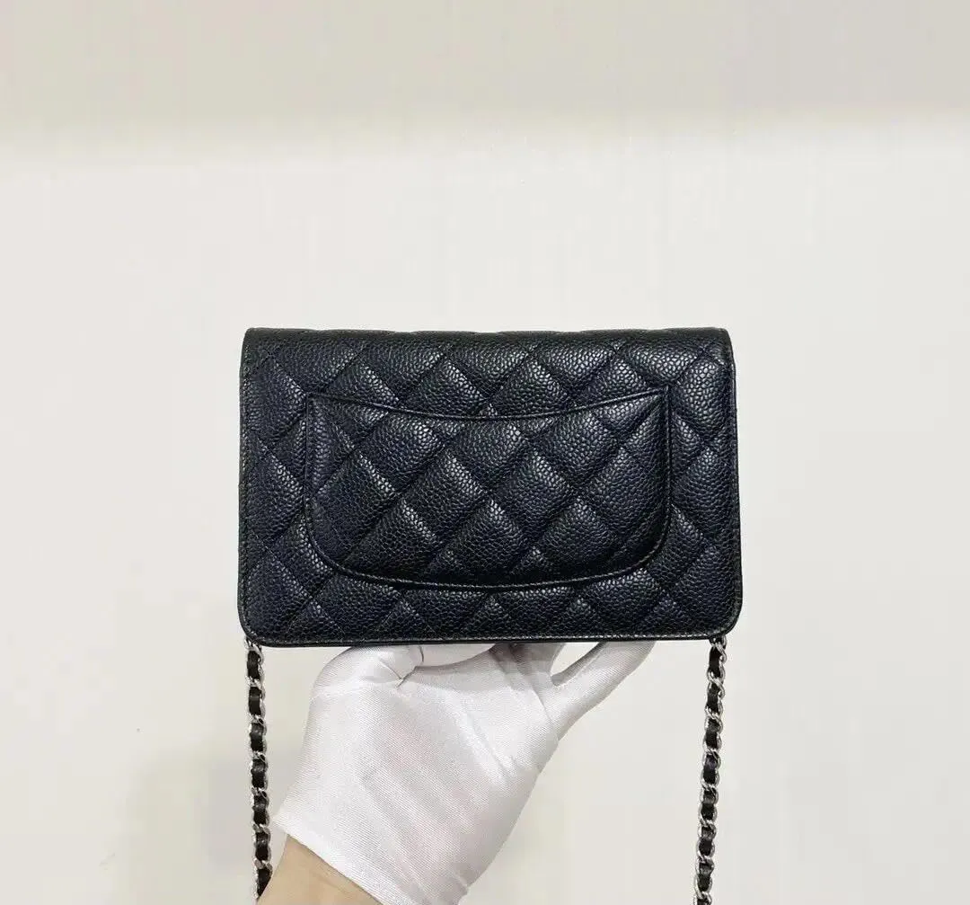 Designer Womens Chain Wallet - Classic Mini Sheepskin Coin Purse, Luxury Leather Clutch with Gift Box, for Daily Use & Gifts