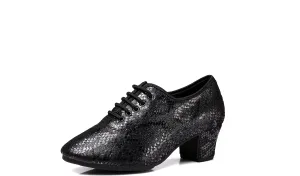 DKZSYIM Women's Latin Dance Shoes Close Toe Ballroom Tango Performance Teaching Dancing Shoes,Model RY-NJB