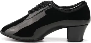 DKZSYIM Women's Latin Dance Shoes Close Toe Ballroom Tango Performance Teaching Dancing Shoes,Model RY-NJB