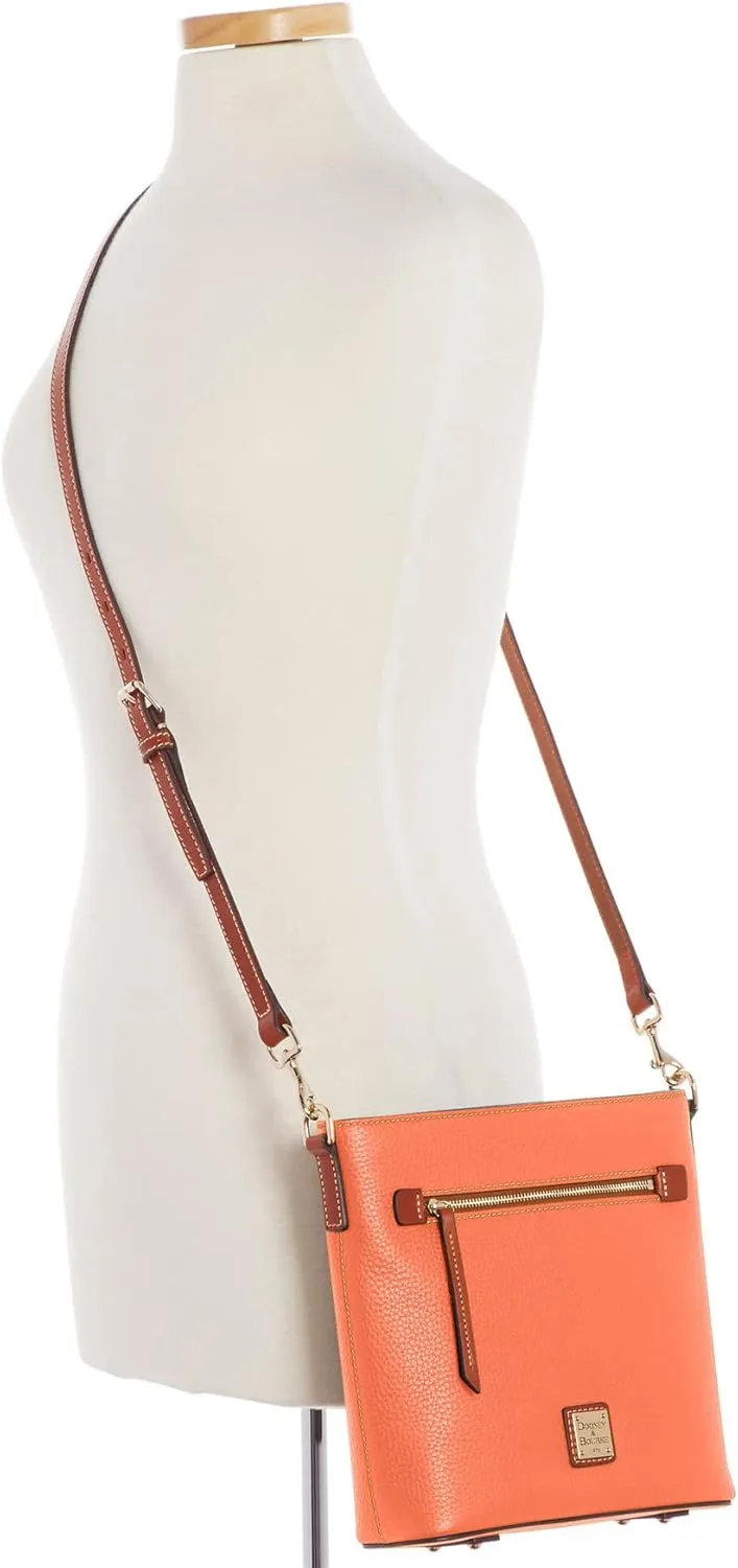 Dooney & Bourke Crossbody Bags for Women, Pebble Grain Leather Crossbody Messenger Bag with Zipper