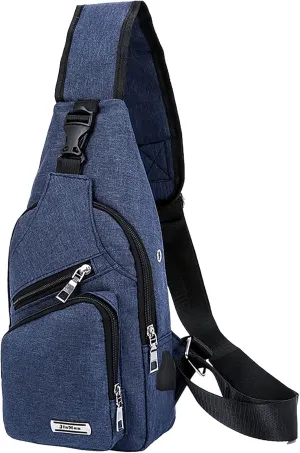 Fanny Packs for Women Handbags and Shoulder Bags with Built In Wallet Rfid Leather Purses Mens Work Backpack(Blue)