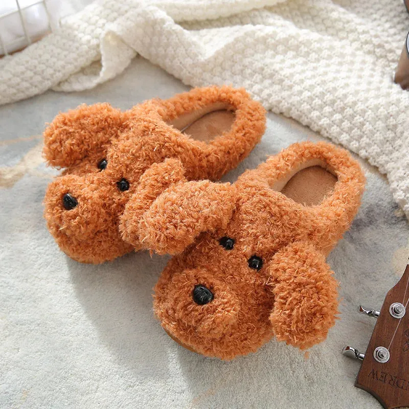 Fluffy Pup Slippers