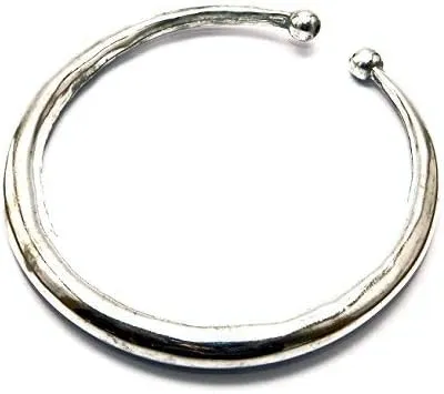 Frienemy Presents Oxidised Metal Silver Tone Kada Anklet for Women (1 Pc) #Frienemy-1848