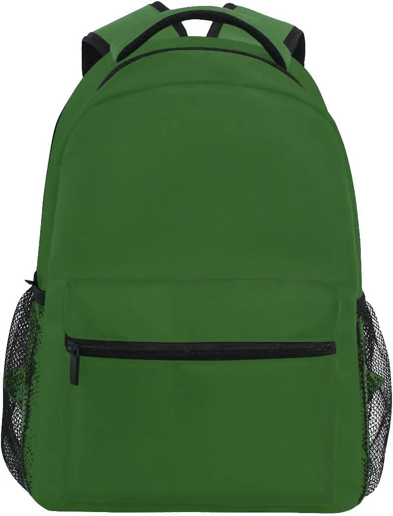 GAIGEO Cactus Green Backpack School, Ergonomic Comfort Fit Boys Backpack 10-12 Years Old, Name Tag, Stand Alone, M