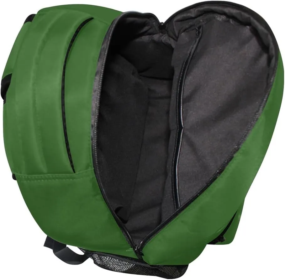 GAIGEO Cactus Green Backpack School, Ergonomic Comfort Fit Boys Backpack 10-12 Years Old, Name Tag, Stand Alone, M