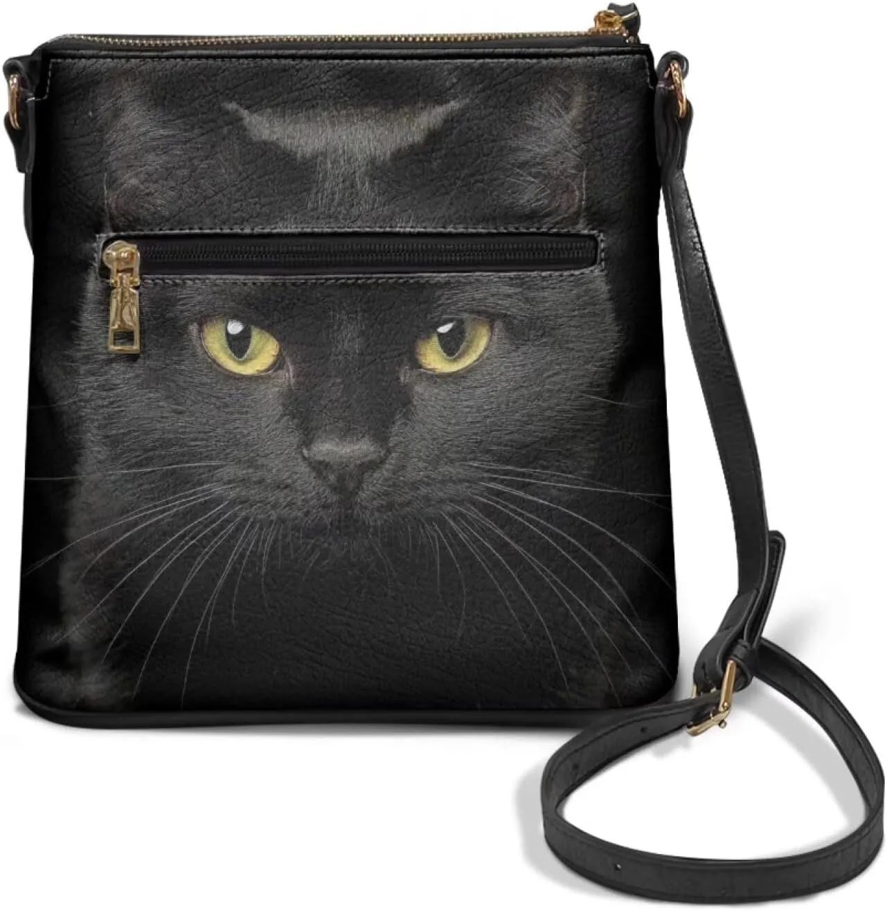 GIFTPUZZ Crossbody Bags for Women Leather Purse with Shoulder Strap and Multi-Pockets Ladies Shoulder Satchel Bag