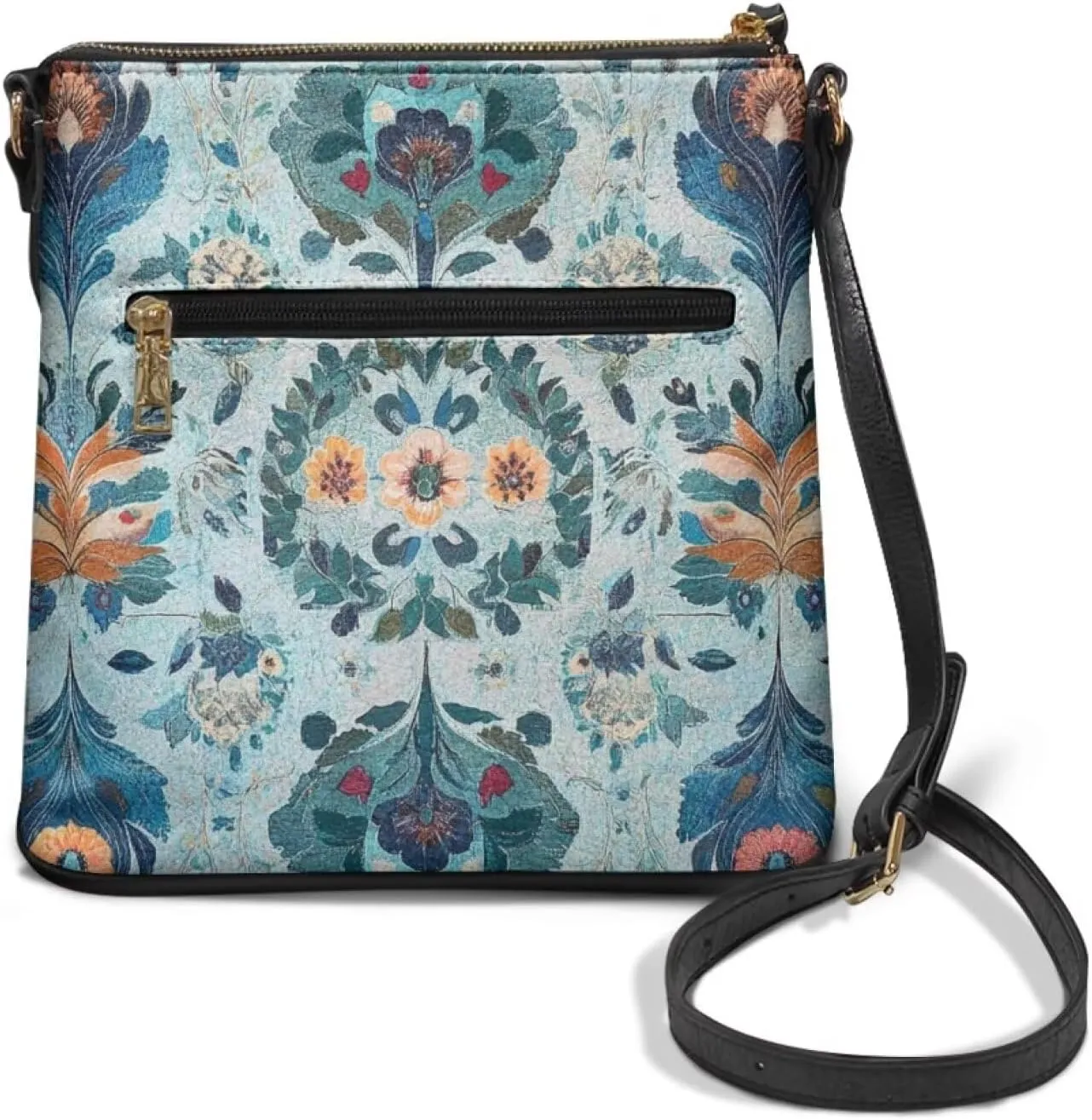 GIFTPUZZ Crossbody Bags for Women Leather Purse with Shoulder Strap and Multi-Pockets Ladies Shoulder Satchel Bag
