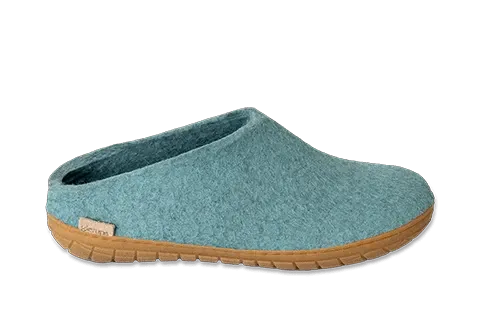 Glerup Honey Rubber Sole Slip-On Slippers