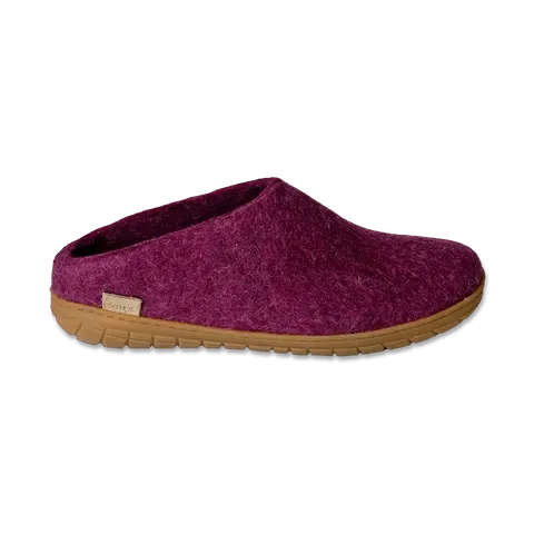 Glerup Honey Rubber Sole Slip-On Slippers