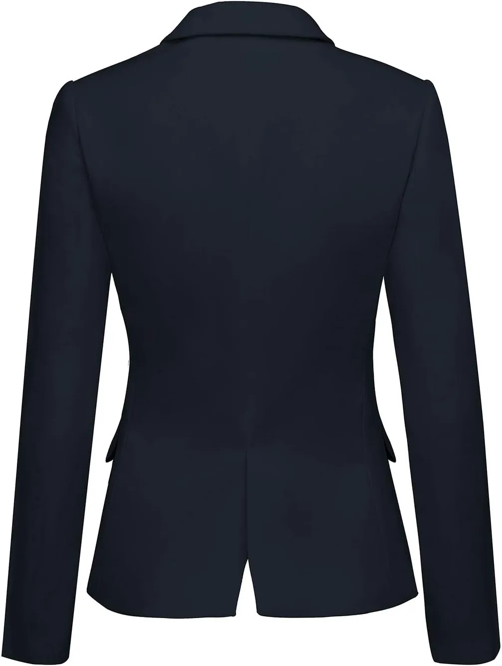 GRAPENT Women's Business Casual Pockets Work Office Blazer Back Slit Jacket Suit