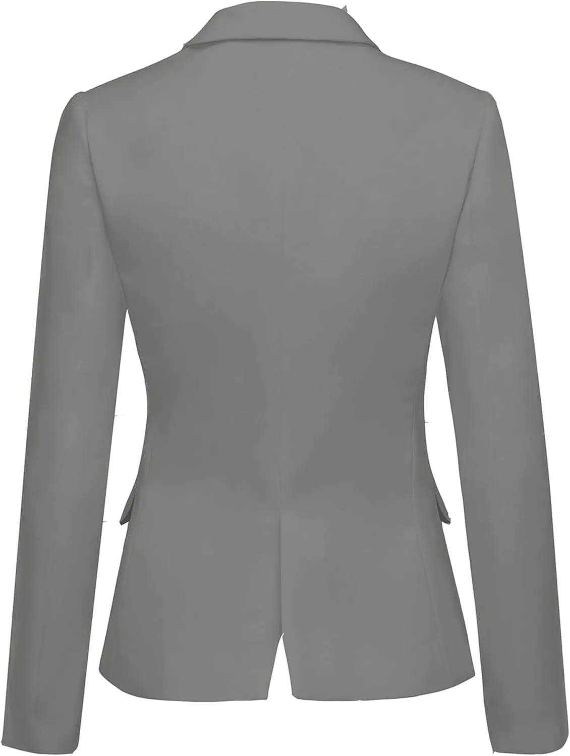 GRAPENT Women's Business Casual Pockets Work Office Blazer Back Slit Jacket Suit