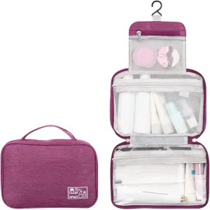 Hanging Toiletry Travel Bag,10" X 6.5" Makeup Bag Organizer,Large Capacity Foldable Portable Toiletries Travel Bag with Compartment,Waterproof Cosmetic Travel Bag,Travel Accessories