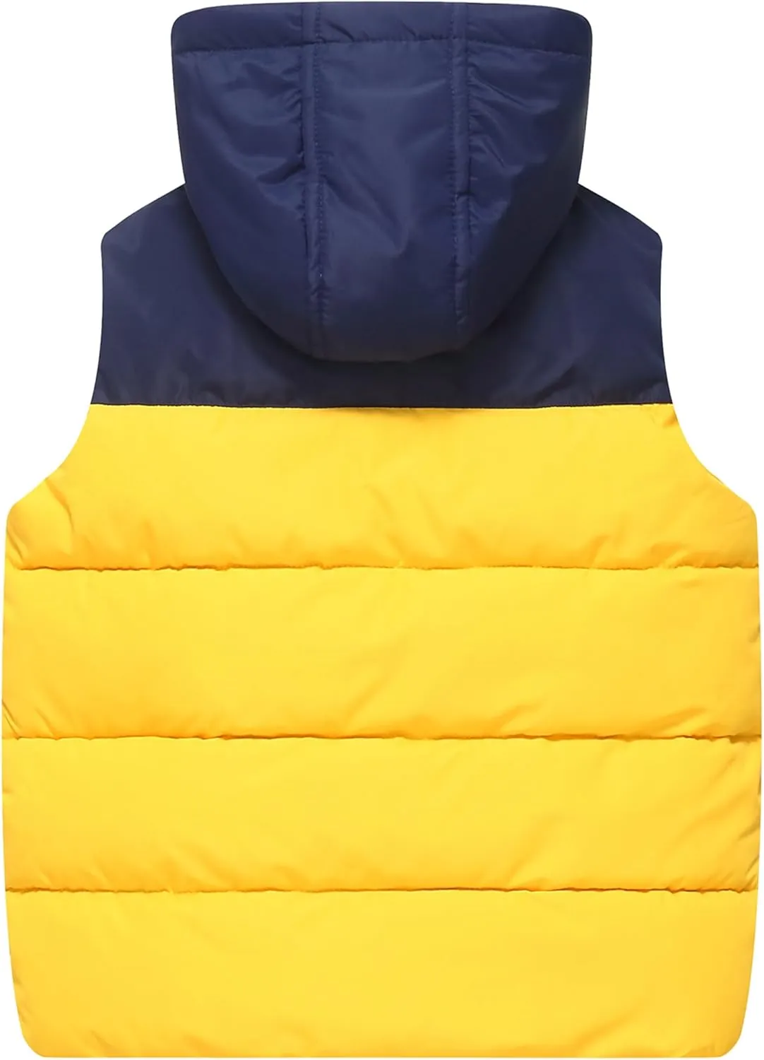 Happy Cherry Kids Padded Vest Winter Puffy Detachable Hooded Zipper Up Sleeveless Jacket 5-12T