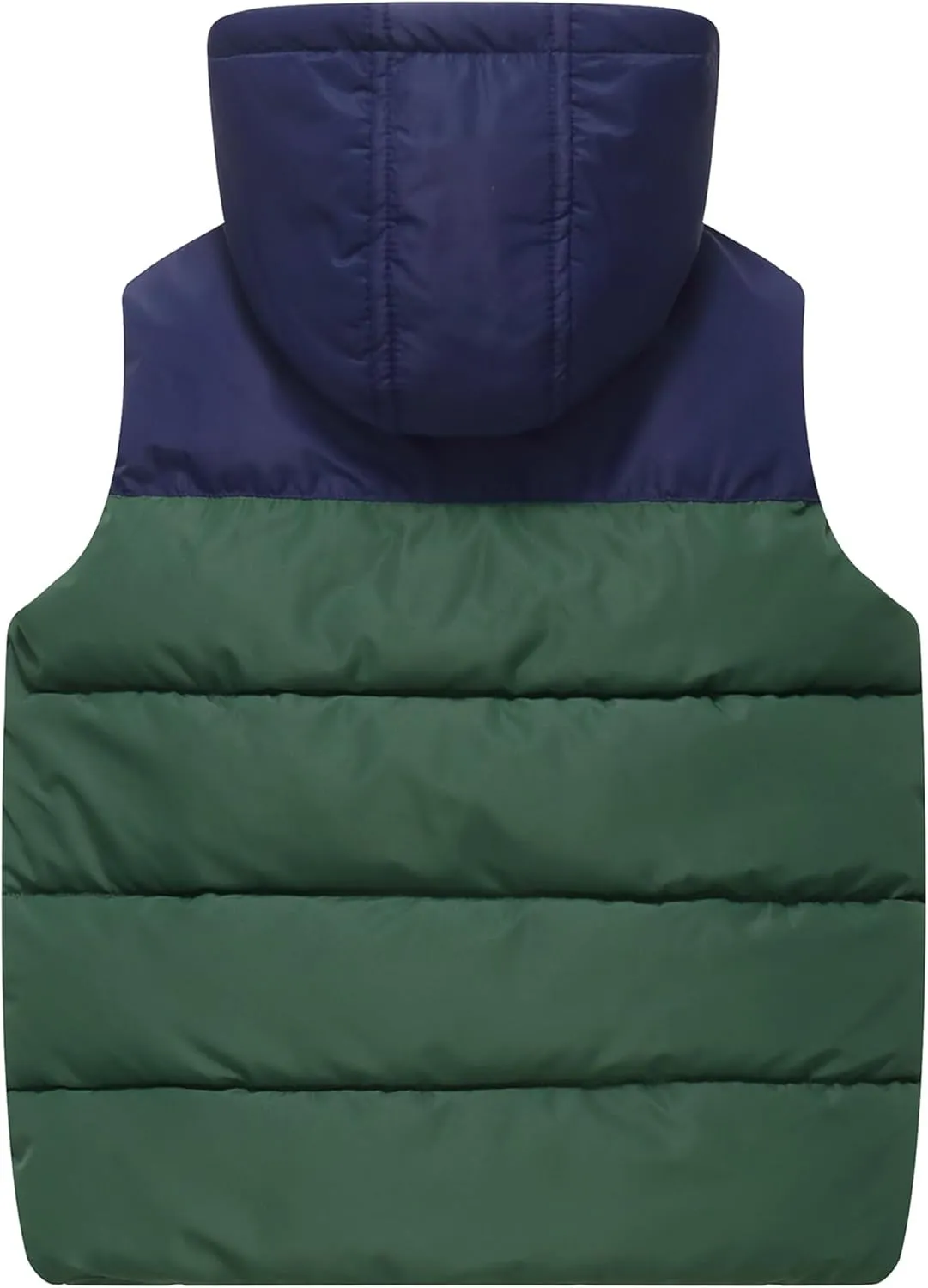 Happy Cherry Kids Padded Vest Winter Puffy Detachable Hooded Zipper Up Sleeveless Jacket 5-12T