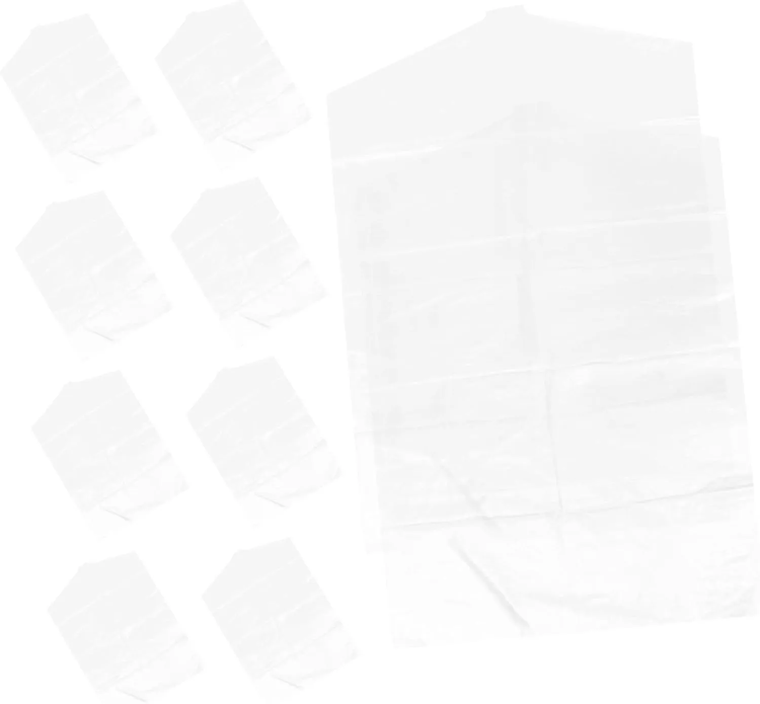 HEALLILY 10-pack Dry Cleaning Bag Plastic Pouches for Clothes Garment Covers Dustproof Jacket Covers Lightweight Space-saving for Wardrobe Organization