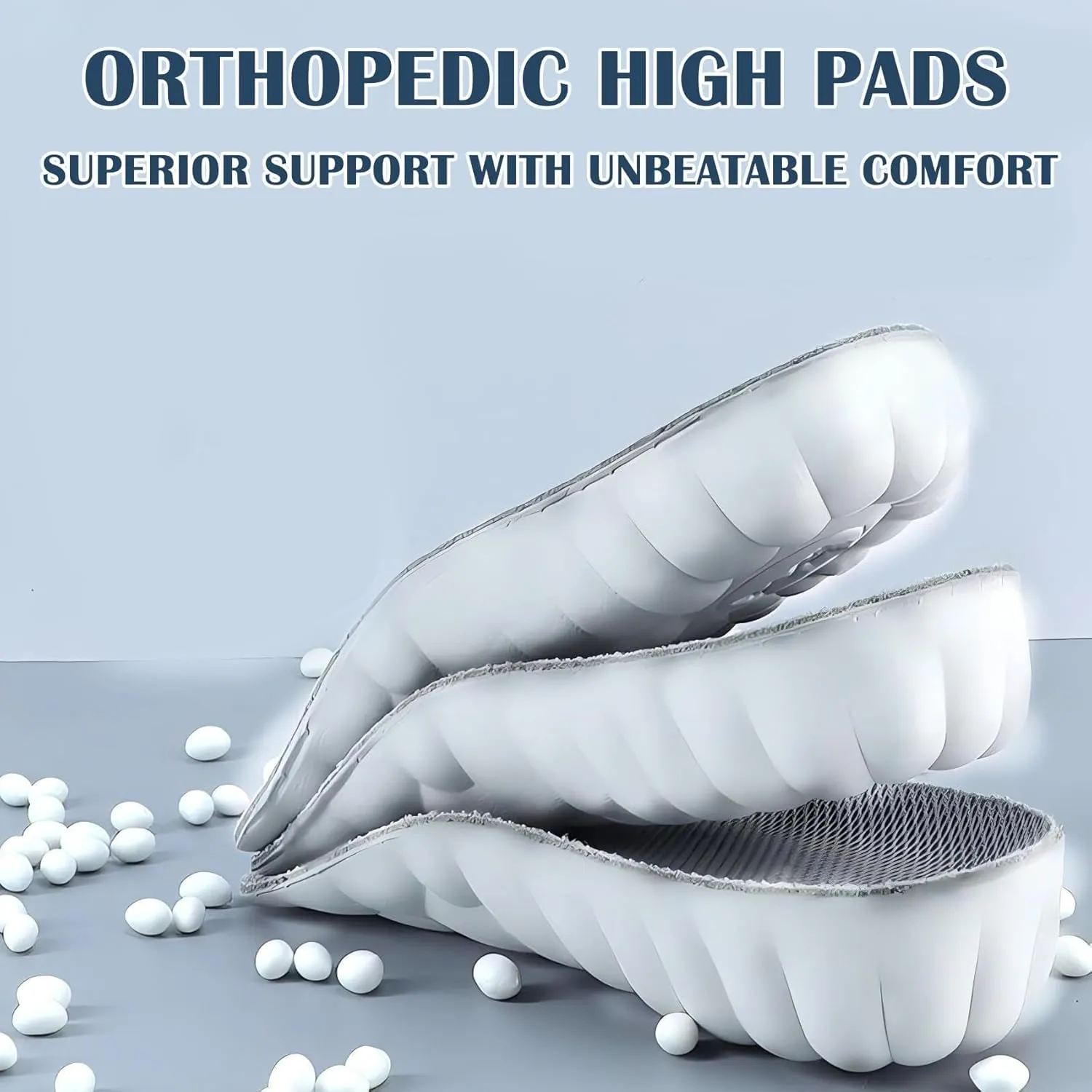 Highpads 2.0 - Brandone Orthopedic Highpads, Orthopedic Highpads 2.0, Brandone Height Insoles, Orthopedic Highpads 3.0 (Black, 0.98in/2.5cm 1.37in/3.5cm)