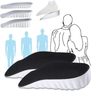 Highpads 2.0 - Brandone Orthopedic Highpads, Orthopedic Highpads 2.0, Brandone Height Insoles, Orthopedic Highpads 3.0 (Black, 0.98in/2.5cm 1.37in/3.5cm)