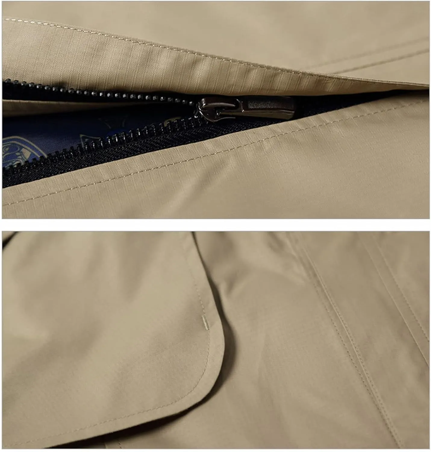 JEsilunmaMY Men's Stand Collar Casual Military Jackets Full Zip Slim Cotton Bomber Jacket Solid Color Lightweight Windbreaker