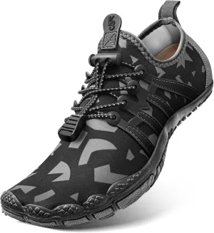 KEMISANT Mens Water Shoes, Unisex Barefoot Aqua Shoes for Men Women Beach Swimming Water Sport Shoes