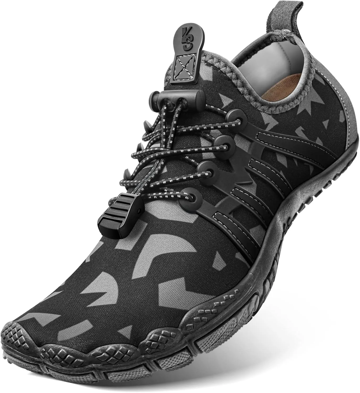KEMISANT Mens Water Shoes, Unisex Barefoot Aqua Shoes for Men Women Beach Swimming Water Sport Shoes