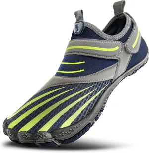 KEMISANT Mens Water Shoes, Unisex Barefoot Aqua Shoes for Men Women Beach Swimming Water Sport Shoes