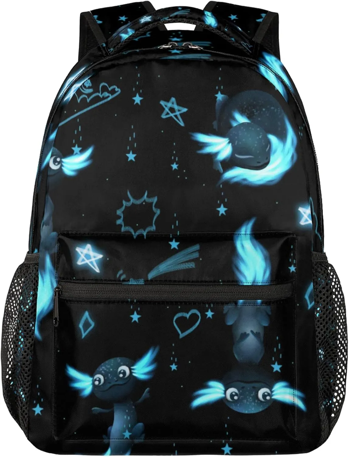 Kids Backpack for Boys - Elementary Middle School Bag Student Bookbag for Girls Teens - Casual Daypack Travel Laptop Backpacks(Axolotl)