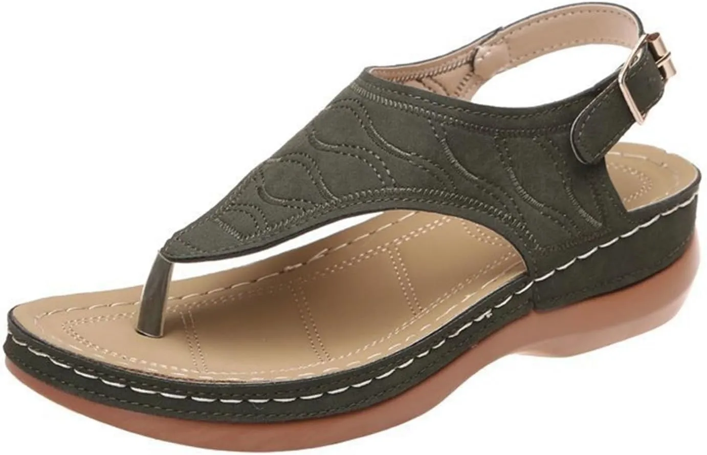 Ladmiple Orthotic Sandals For Women With Arch Support Orthopedic Slides Slippers for Plantar Fasciitis Summer Flip Flops