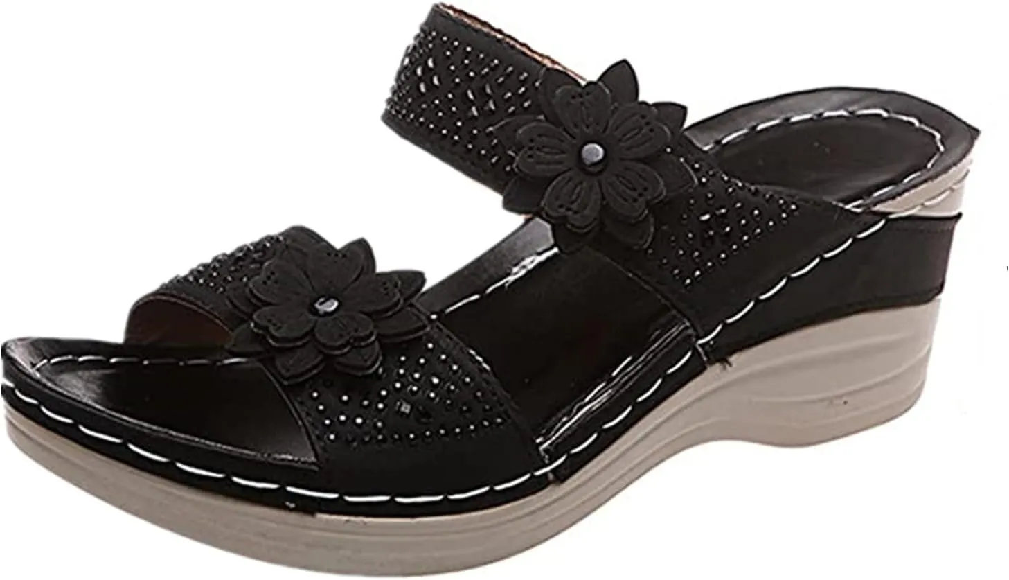 Ladmiple Summer Sandals For Women 2024 Trendy Comfort Walking Arch Support Orthotic Slides Orthopedic Slippers Flip Flops
