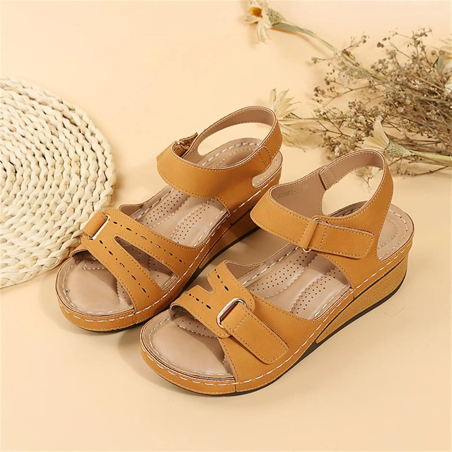 Ladmiple Women's Sandals Comfortable Dressy Orthotic Flips Flops Arch Support for Flat feet Orthopedic Slides Walking Shoes