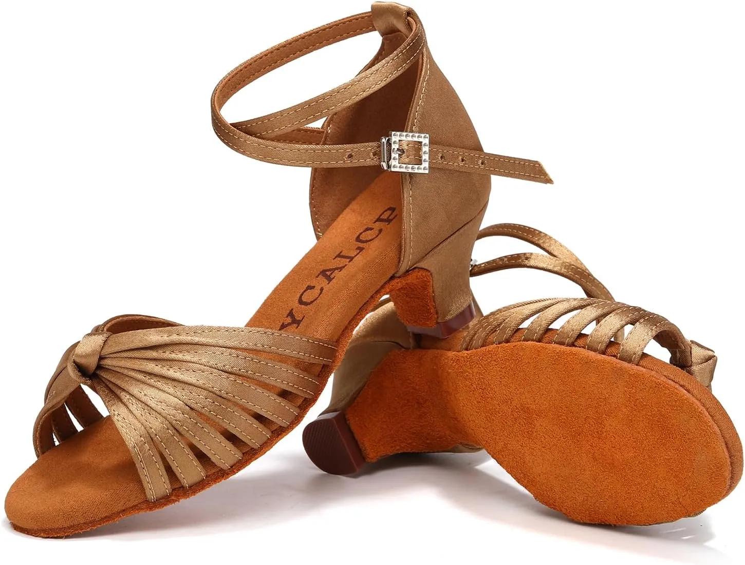 Latin Ballroom Dance Shoes Girls Latin Dance Shoes Low Heels Salsa Tango Professional Performance Practice Dance Shoes for Girls Kids