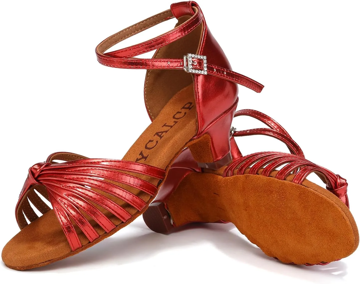 Latin Ballroom Dance Shoes Girls Latin Dance Shoes Low Heels Salsa Tango Professional Performance Practice Dance Shoes for Girls Kids