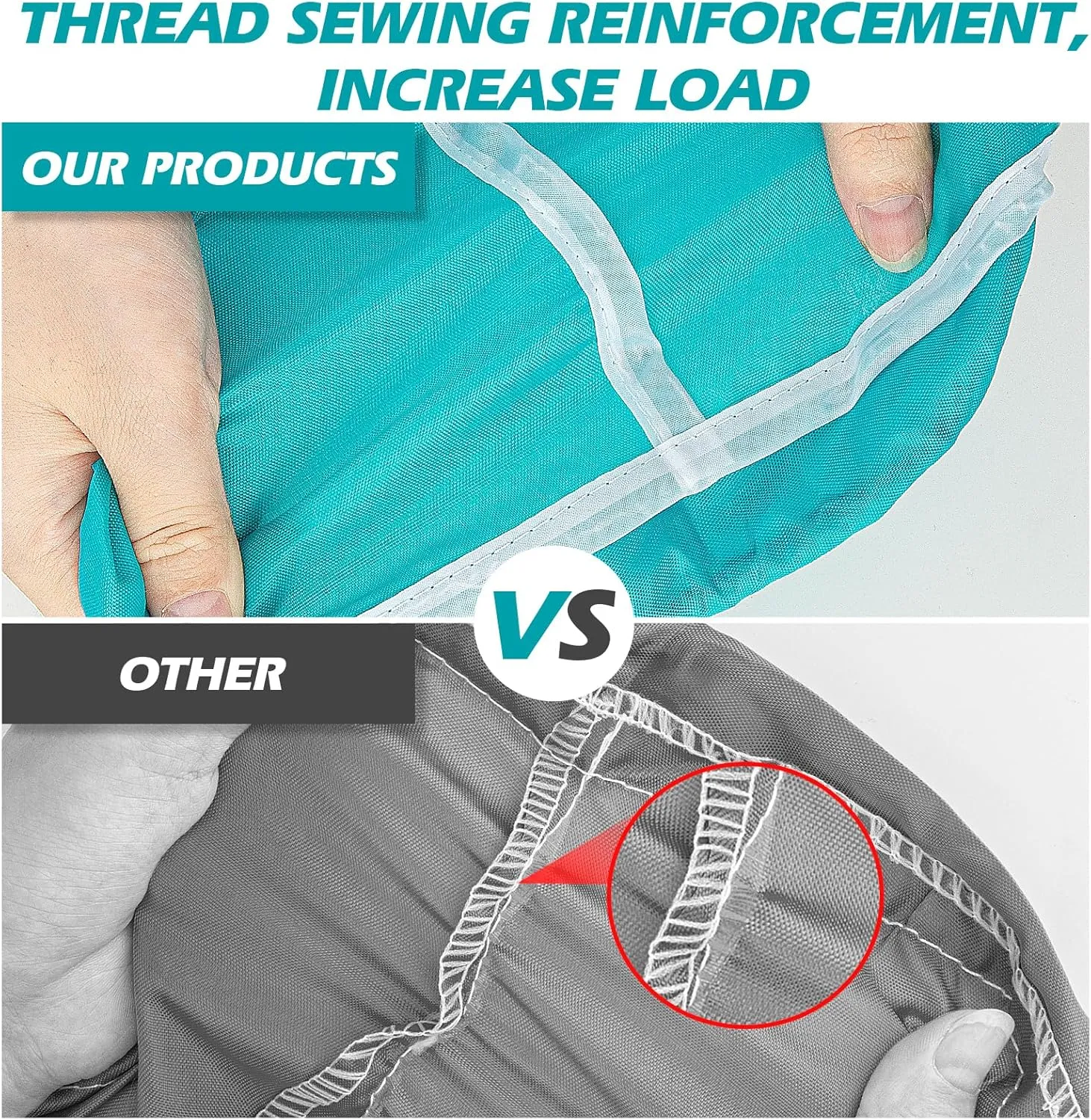 Laundry Bag,2 Pack Travel Laundry Bags for Dirty Clothes,Large Laundry Bags for Camping & Traveling,Dirty Clothes Travel Bag,24" x 36" (Cyan   Gray)