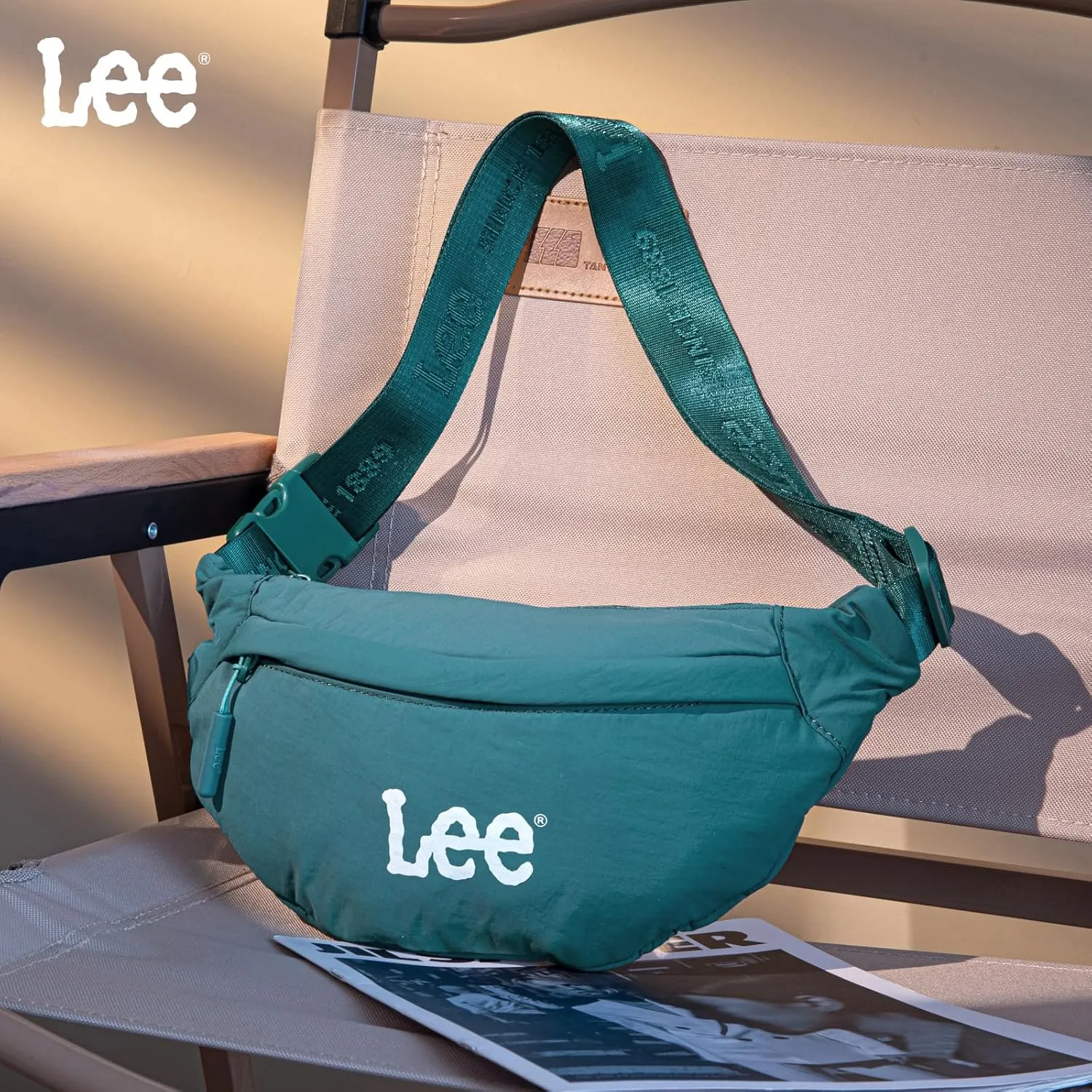 Lee Fanny Packs for Women Water-Resistant Crossbody Bag Lightweight Waist Pack for Travel & Everyday Use, Blue Turquoise