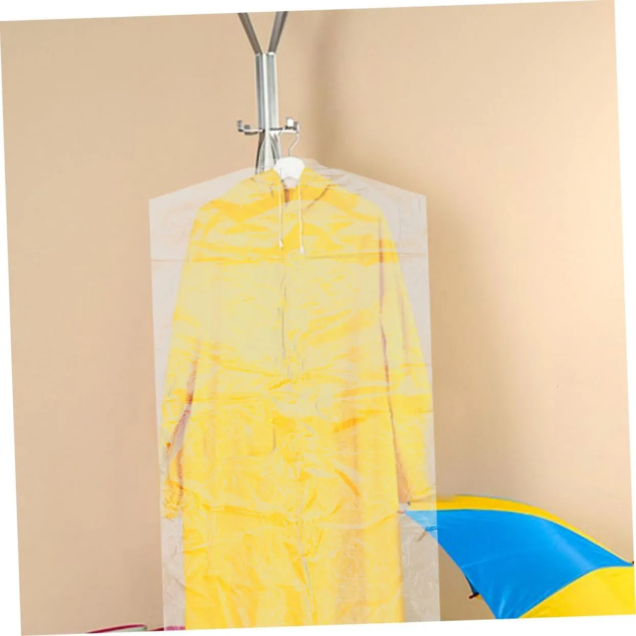 Luxshiny Garment Bag Storage 25pcs Plastic Hanging Dress Bags for Gowns Wedding Dresses