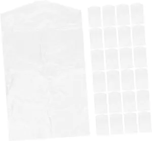 Luxshiny Garment Bag Storage 25pcs Plastic Hanging Dress Bags for Gowns Wedding Dresses