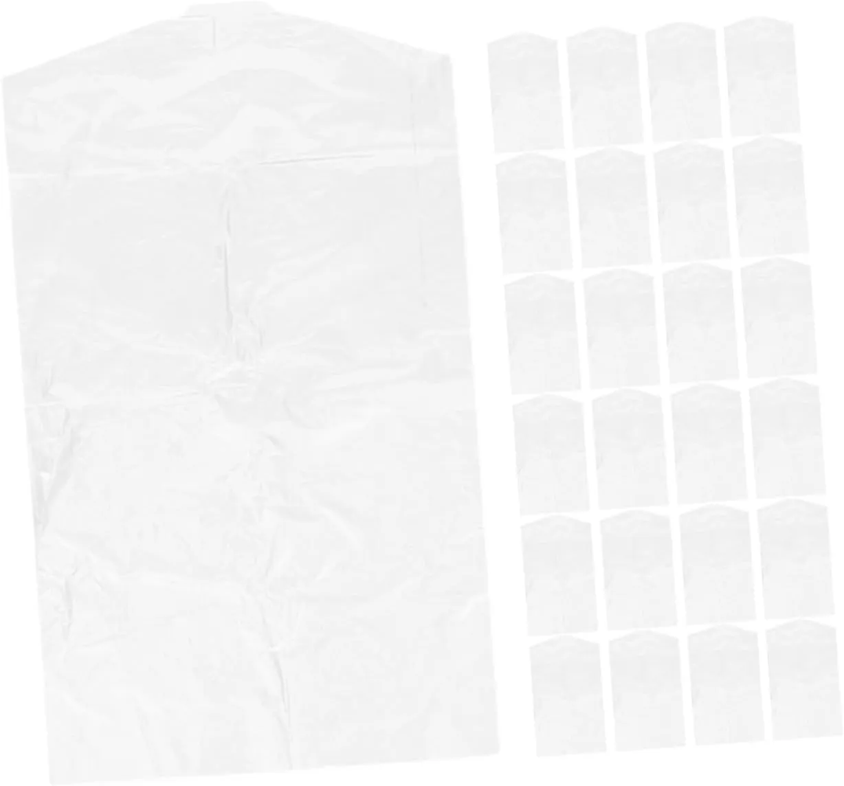 Luxshiny Garment Bag Storage 25pcs Plastic Hanging Dress Bags for Gowns Wedding Dresses