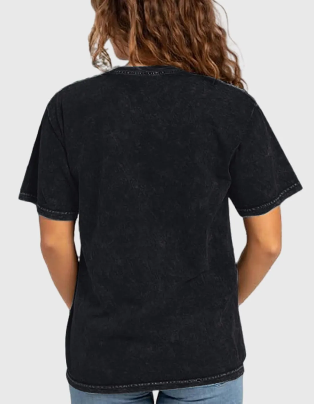 Mama Shirt Cheer Mom Shirt Graphic Tees for Women Acid Wash T-Shirt Vintage Letter Printed Tee Short Sleeve Casual Tops