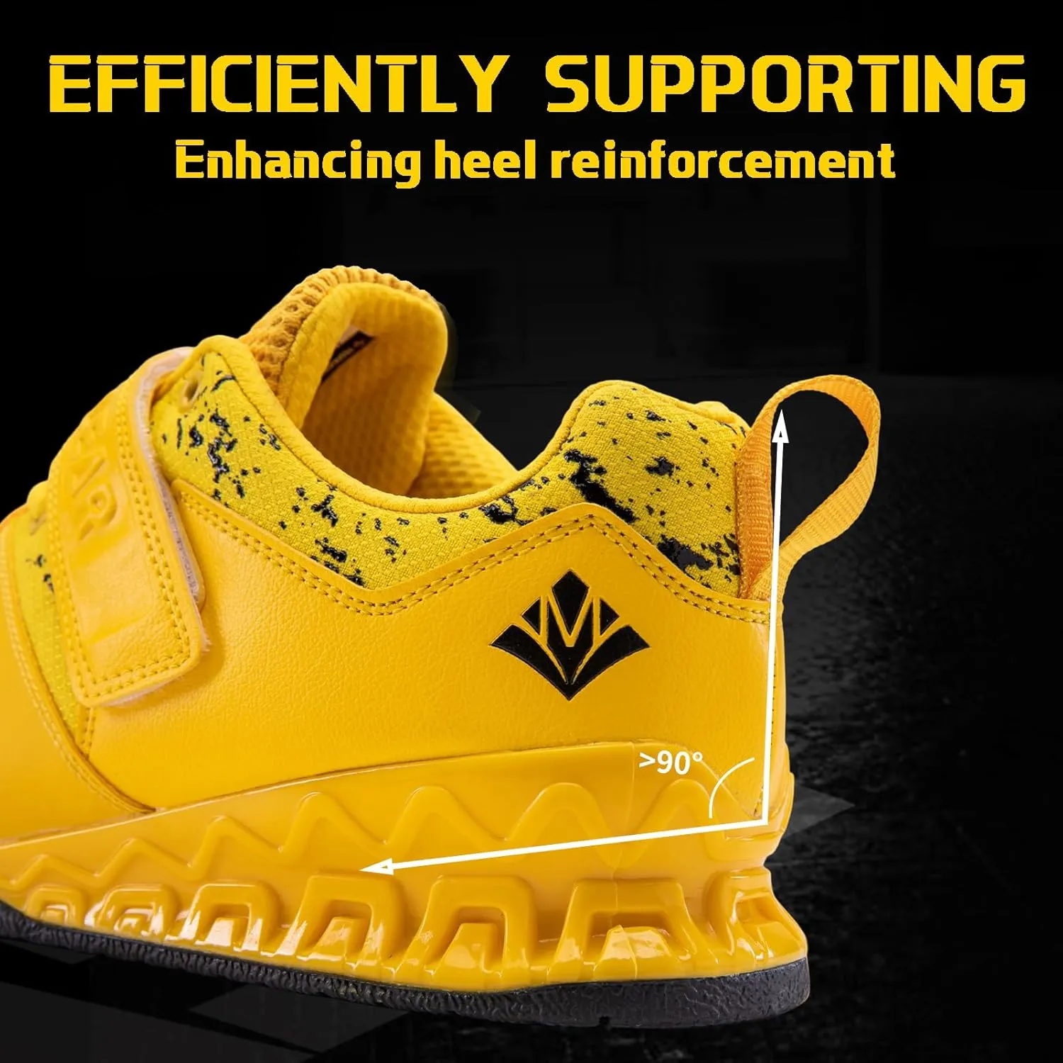 MANUEKLEAR Deadlift Shoes, Strong Anti-Slip Lifting Shoes for Men, Professional Training Weightlifting Shoes for Men and Women, Squat Shoes for Powerlifting with Rubber Non-Slip Sole