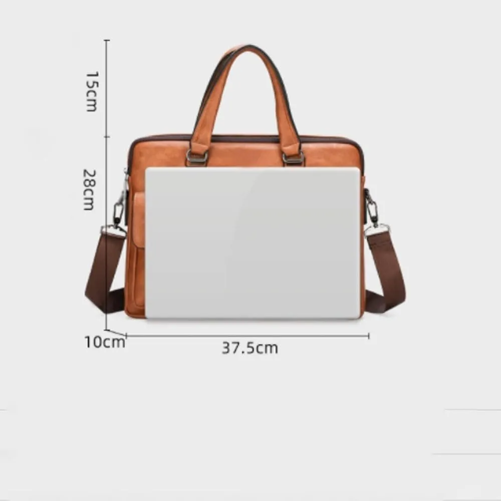 Men's Business Briefcase Bag Split Leather Men office Bags For Laptop Casual