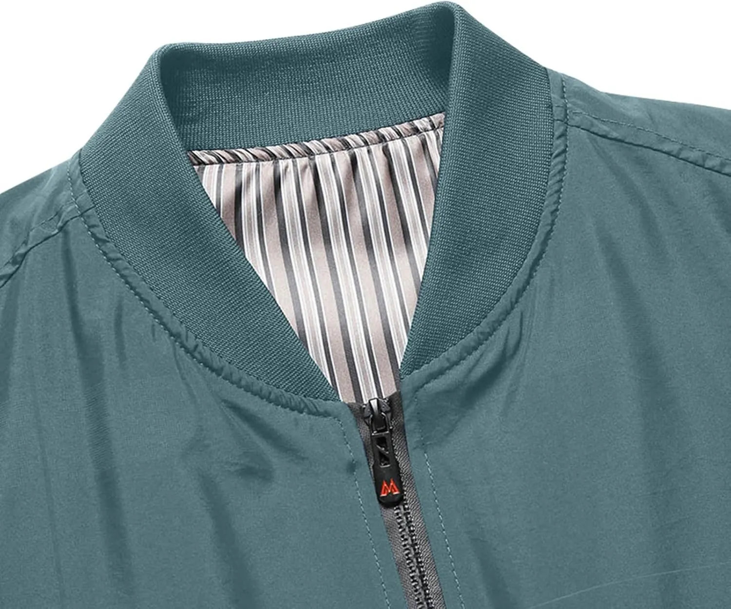 Mens Lightweight Jackets Casual Windbreaker Stylish Light Golf Full Zip Up Work Dress Business Coat with Pockets